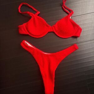 Unbranded Women's Red Bikinis-and-tankini-sets